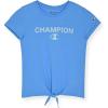 Champion Girls Tee Shirt for Kids Short Sleeve T-Shirt Girls Tops(River Blue)