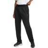 Champion Men’s Athletic Pants, Standard Fit, Lighweight, Moisture Wicking(Black)
