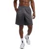 Champion Men’s Shorts, Men’s Mesh Gym Shorts, Lightweight Athletic Shorts (Reg. Or Big & Tall)(Granite Heather – C Patch Logo)
