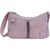 Champion Quartz Small Messenger Bag in Crinkle Nylon With Adjustable Strap, Water Bottle Pocket for Work, Travel, Commute(Snap Back Purple)