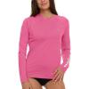 Champion Rash Guard for Women, Womens Rash Guard Long Sleeve Shirts, Rashguard Swim Shirt Women UPF 50+ SPF & UV Protection(Pink)