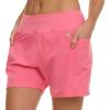 Champion Swim Board Shorts for Women, 5”/7” Swim Shorts Women with Pockets for Beach, Pool, Summer(Pink)