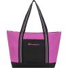 Champion Varsity Tote Bag with Zip Closure and Interior Mesh Pockets for Work, Travel, Daily Use, Our Favorite Fuchsia(Our Favorite Fuchsia)