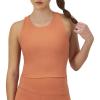 Champion Women’s Crop Top, Soft Touch, Moisture Wicking, Ribbed Cropped Top for Women(Canyon Red)
