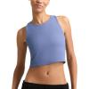 Champion Women’s Crop Top, Soft Touch, Moisture Wicking, Ribbed Cropped Top for Women(Sevenseas Blue)