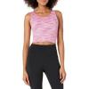 Champion Women’s Crop Top, Soft Touch, Moisture Wicking, Ribbed Cropped Top for Women(Spacedye Multi Warm)