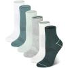Champion Women’s Cushioned Quarter Socks (6-Pack)(Green Assorted)