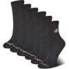 Champion Women’s Cushioned Quarter Socks (6-Pack)(High Quarter Black)