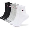 Champion Women’s Cushioned Quarter Socks (6-Pack)(High Quarter Multi (White  Grey  Black))