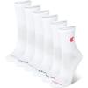 Champion Women’s Cushioned Quarter Socks (6-Pack)(High Quarter White)