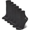 Champion Women’s Cushioned Quarter Socks (6-Pack)(Midnight Black)