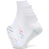 Champion Women’s Cushioned Quarter Socks (6-Pack)(White/Grey Logo)