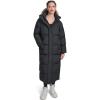 Champion Womens Extra Long Quilted Puffer Jacket With Hood(Black)