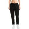 Champion Women’s Fleece Joggers, Standard Fit, Midweight, Script & C Logo, Available in Regular and Plus(Black – C Logo)
