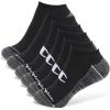 Champion Women’s Low Cut Athletic Socks (6-Pack)(Black Big C)