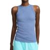Champion Women’s Ribbed Tank Top, High Neck, C Logo(Sevenseas Blue)