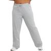 Champion Women’s Size Lounge Pants, Standard Fit, Lightweight, Available in Regular and Plus(Oxford Gray)
