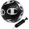 Champion Youth & Adult Soccer Ball – Paneled Design, Enhanced Control, Durable Cover & Butyl Bladder, for Indoor & Outdoor Training, Sizes 3, 4, 5, Includes 6″ Pump(Black/White)
