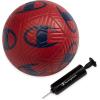 Champion Youth & Adult Soccer Ball – Paneled Design, Enhanced Control, Durable Cover & Butyl Bladder, for Indoor & Outdoor Training, Sizes 3, 4, 5, Includes 6″ Pump(Tango Red/Navy Blue)