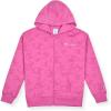 Champion girls Girls Hoodie Sweatshirt Zip Up Fleece Athletic Hoodie for Girl Clothing(Rosebud Logo)