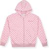 Champion girls Girls Hoodie Sweatshirt Zip Up Fleece Athletic Hoodie for Girl Clothing(Sweet Lilac Check)