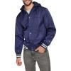 Champion mens Champion Men’s Lightweight Varsity Jacket With Jersey Hood(Peacoat)