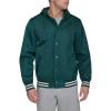 Champion mens Champion Men’s Lightweight Varsity Jacket With Jersey Hood(Rain Forest)