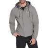 Champion mens Hooded Coaches Rain Jacket(Gargoyle Soft Shell)
