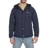 Champion mens Hooded Coaches Rain Jacket(Peacoat Soft Shell)