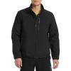 Champion mens Lightweight Active Soft Shell Jacket With Stand Collar(Black)