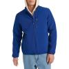 Champion mens Lightweight Active Soft Shell Jacket With Stand Collar(Blue)