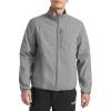 Champion mens Lightweight Active Soft Shell Jacket With Stand Collar(Heather Grey)