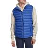Champion mens Packable Puffer Vest With Stand Collar(Blue)