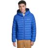 Champion mens Performance Lightweight Puffer Jacket With Hood(Surf the Web)