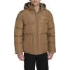 Champion mens Quilted Full-zip Hooded Puffer Jacket(Otter Patch Pocket)
