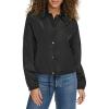 Champion womens Cropped Coached Jacket(Black)