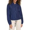 Champion womens Cropped Coached Jacket(Medieval Blue)