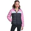Champion womens Quilted Coat Packable Puffer Jacket With Hood(Mauve/Navy Combo)