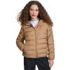 Champion womens Quilted Coat Packable Puffer Jacket With Hood(Tobacco)