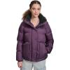 Champion womens Quilted Mid-weight Puffer Jacket With Hood(Plum Perfect)