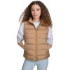 Champion womens Quilted Packable Puffer Vest(Tobacco)