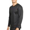 Duofold Men’s Mid Weight Varitherm Crew Neck Thermal Shirt(Black)