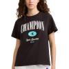 Champion Women’s Classic Graphic T-Shirt, Arch Block(Black)