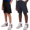 Champion Boys Shorts for Kids Athletic 2 Pack Lightweight Hybrid Short(Black-dark Navy)