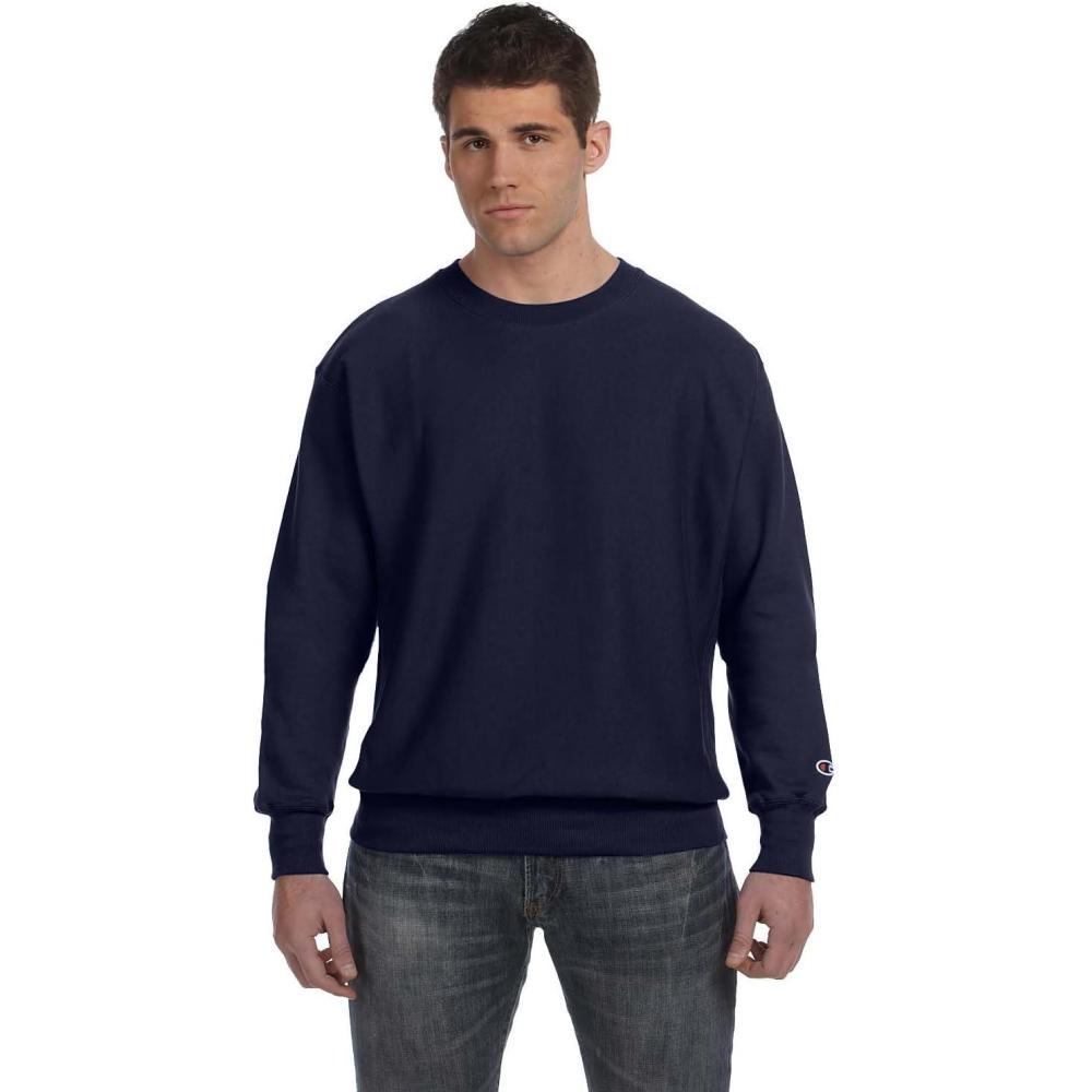 imageChampion mens Crewneck Sweatshirt Reverse Weave Heavyweight Fleece Sweatshirt for MenNavy