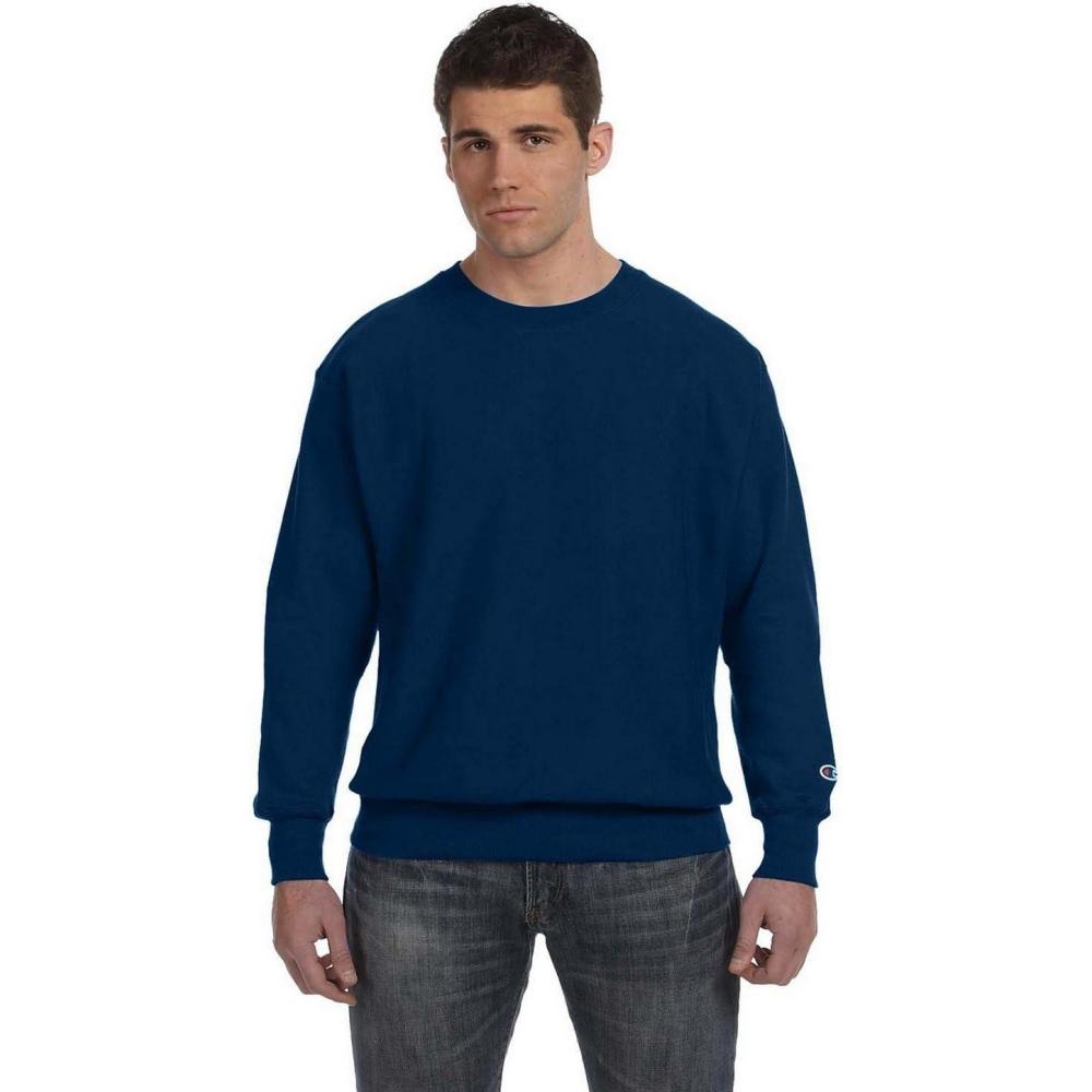 imageChampion mens Crewneck Sweatshirt Reverse Weave Heavyweight Fleece Sweatshirt for MenTeam Navy
