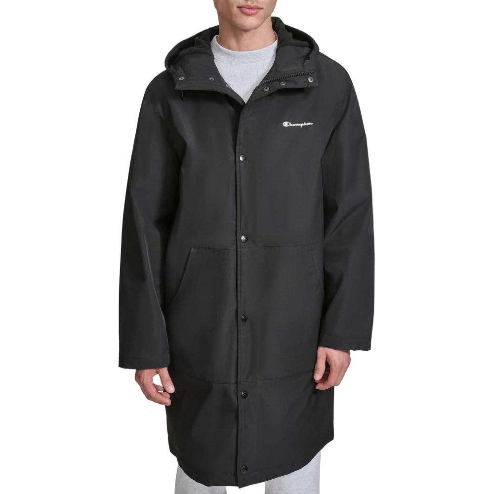 imageChampion mens Full Length Stadium Jacket With Fleece LiningBlack