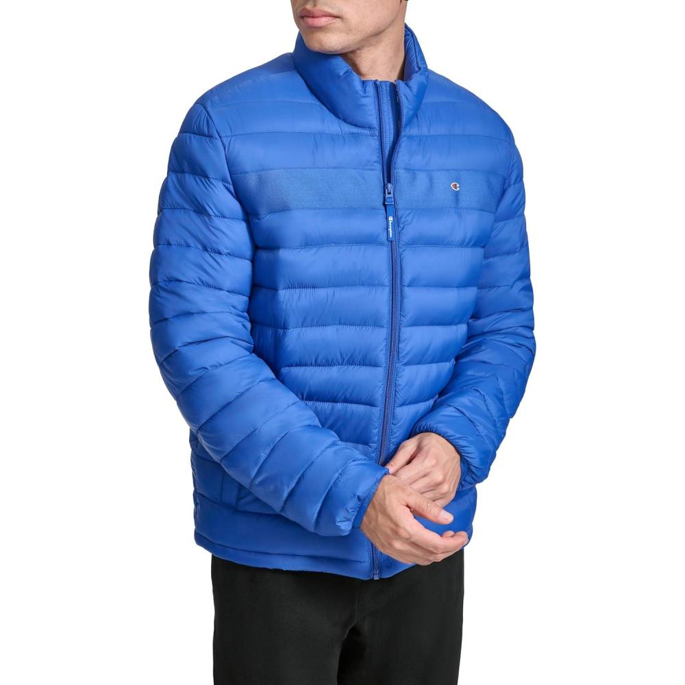 imageChampion mens Lightweight Packable Puffer JacketBlue