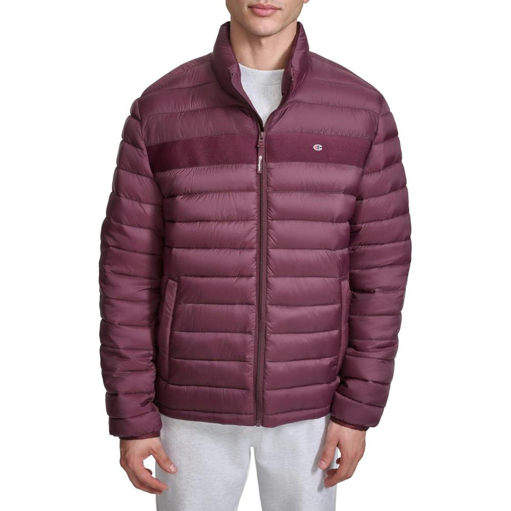 imageChampion mens Lightweight Packable Puffer JacketWine
