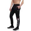 Champion Men’s Joggers, Everyday Cotton, Lightweight Lounge Knit Pants for Men, 31″(Black – Classic Script Logo)